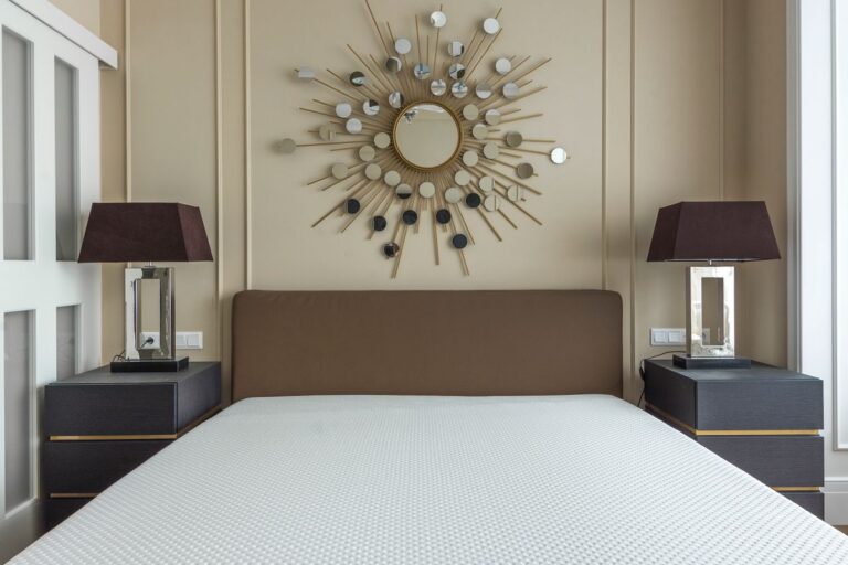 Dormitorio moderno minimalista para cuidado de colchones