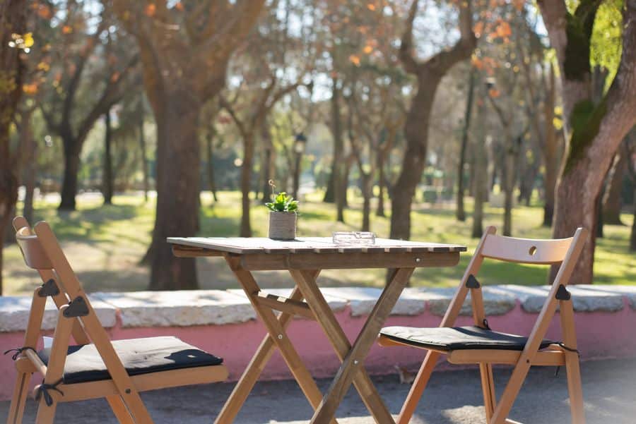Muebles de madera para exteriores