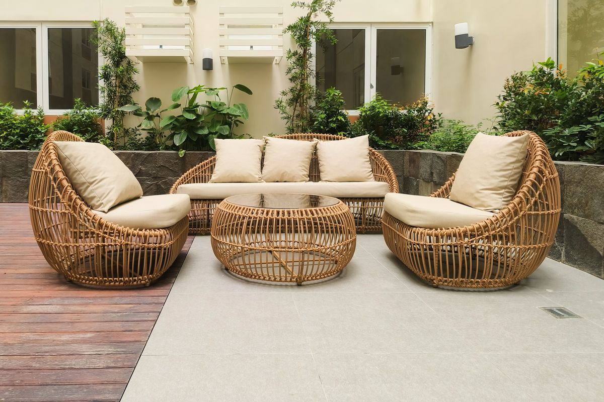 Muebles de ratán sintético para exteriores