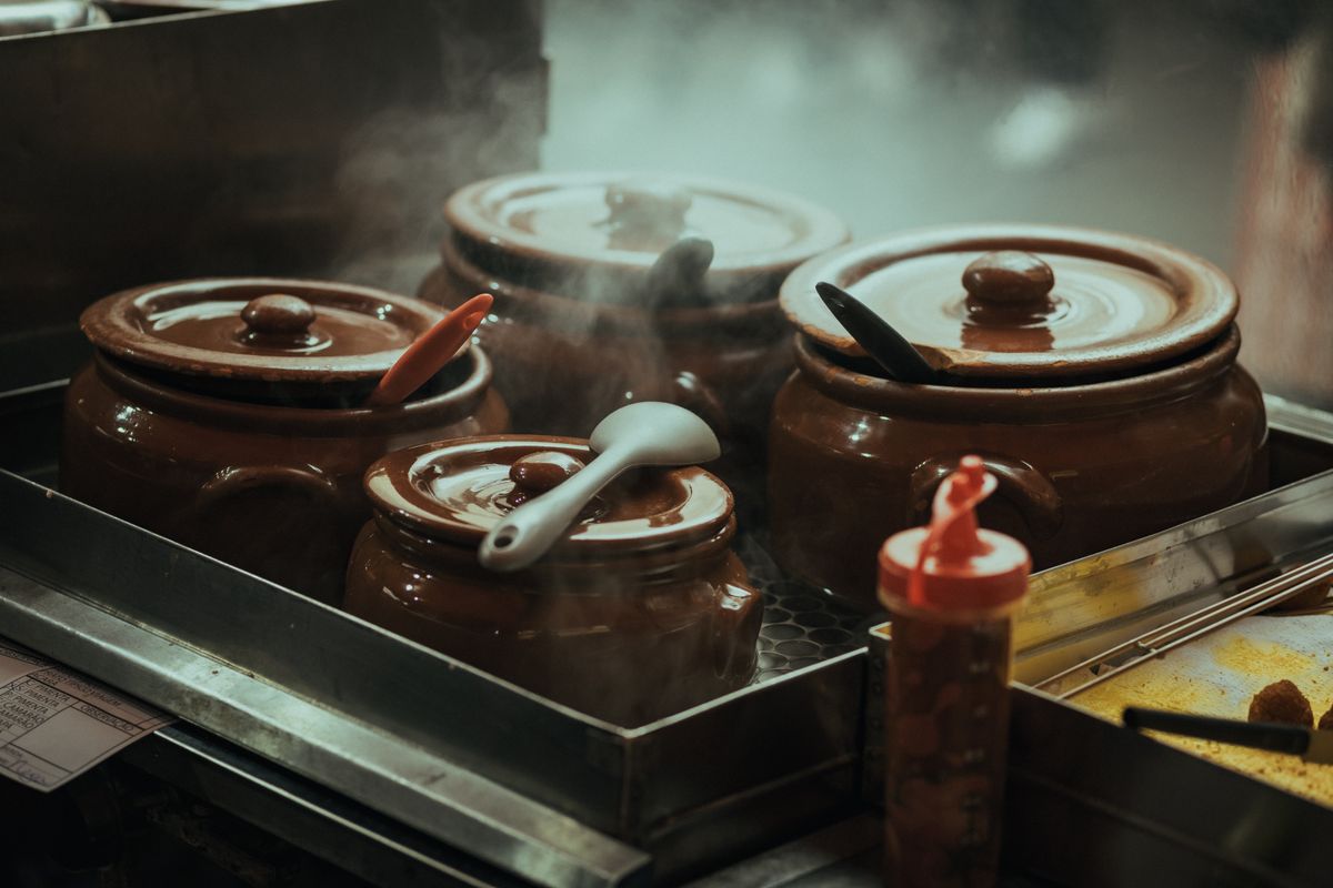Ollas de cerámica tradicionales para cocina