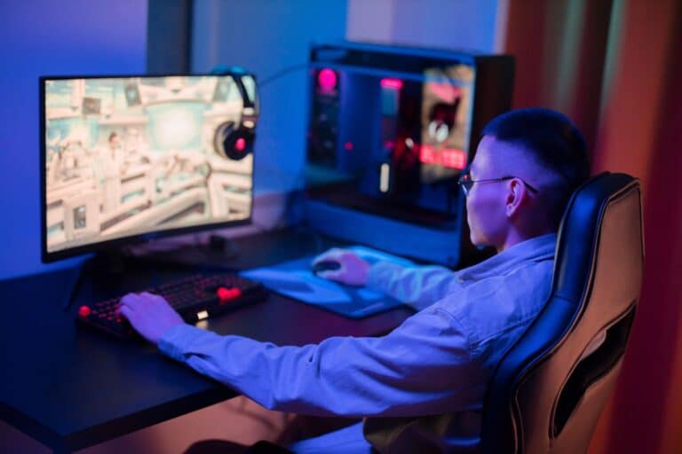 Silla gaming moderna para videojuegos