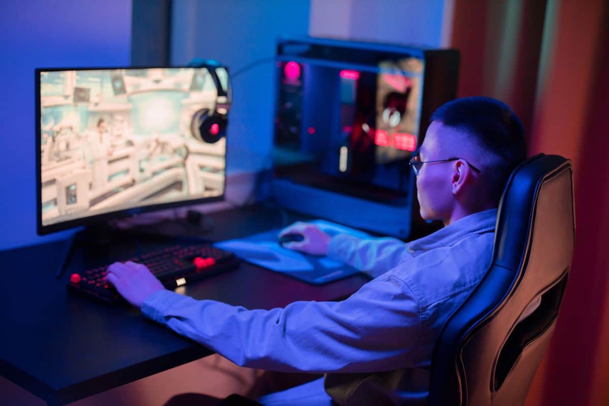 Silla gaming moderna para videojuegos